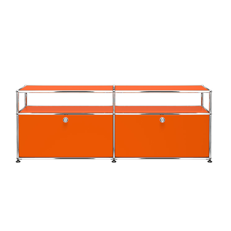 Meuble de rangement USM HALLER O2 Orange pur USM HALLER