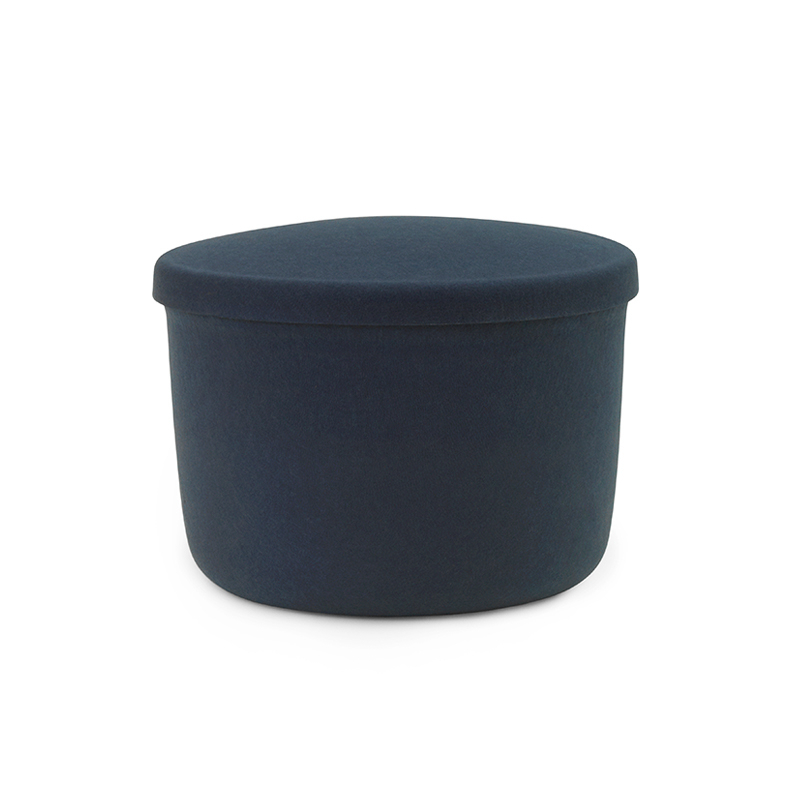 Pouf HIDE Small Bleu acier Normann Copenhagen