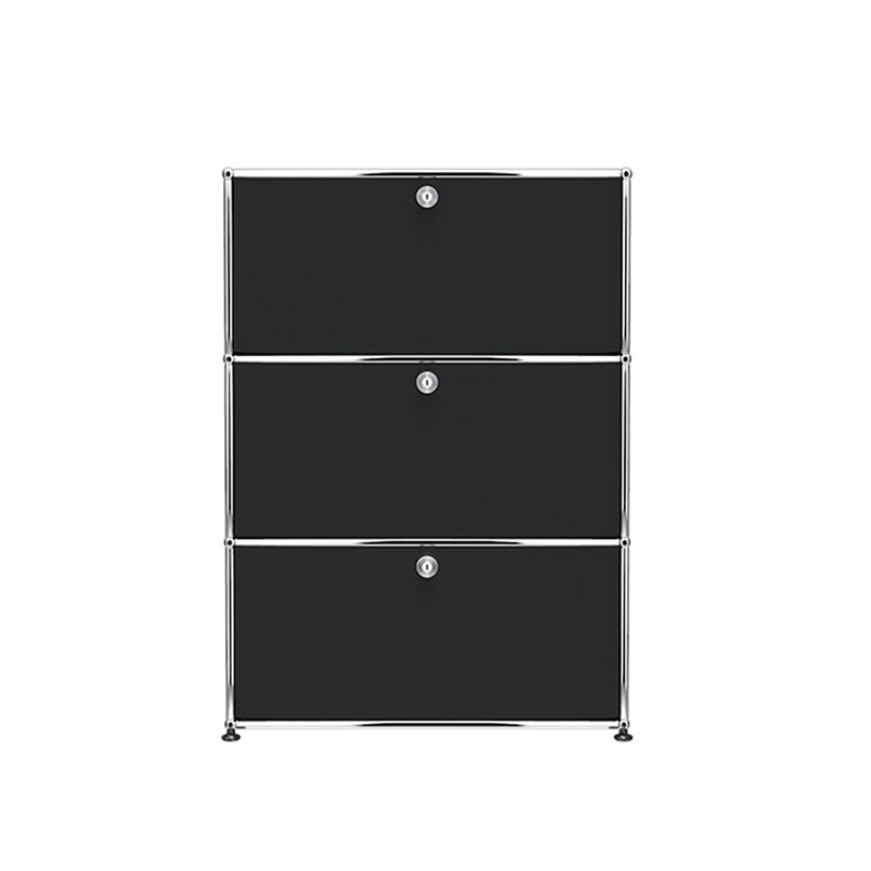 Meuble de rangement USM HALLER G1 Noir graphite USM HALLER