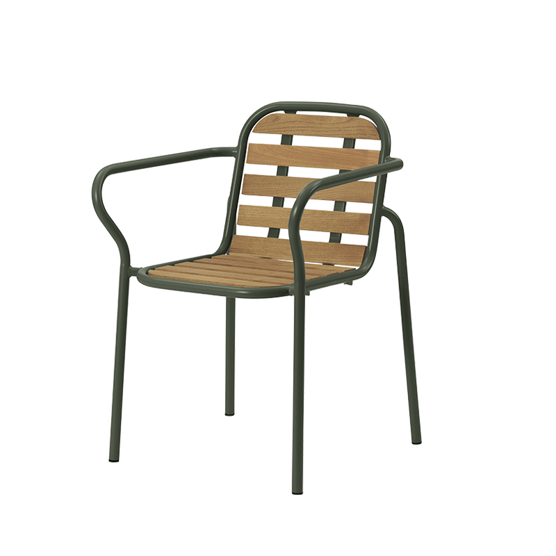 Chaise extérieur Petit fauteuil VIG ROBINIA Vert foncé Normann Copenhagen