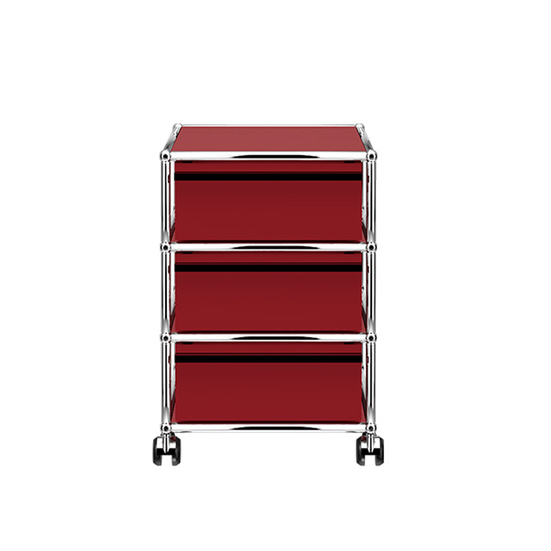Meuble de rangement USM HALLER M26 Rouge rubis USM USM HALLER