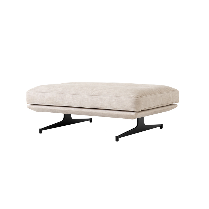 Pouf INLAND AV32 Tissu Clay 0011 AND TRADITION