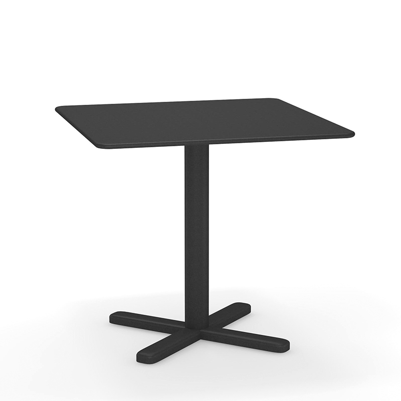 Table extérieur DARWIN 80x80 Noir EMU