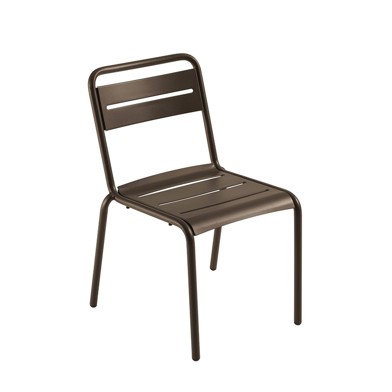 Chaise extérieur STAR Marron d'Inde EMU