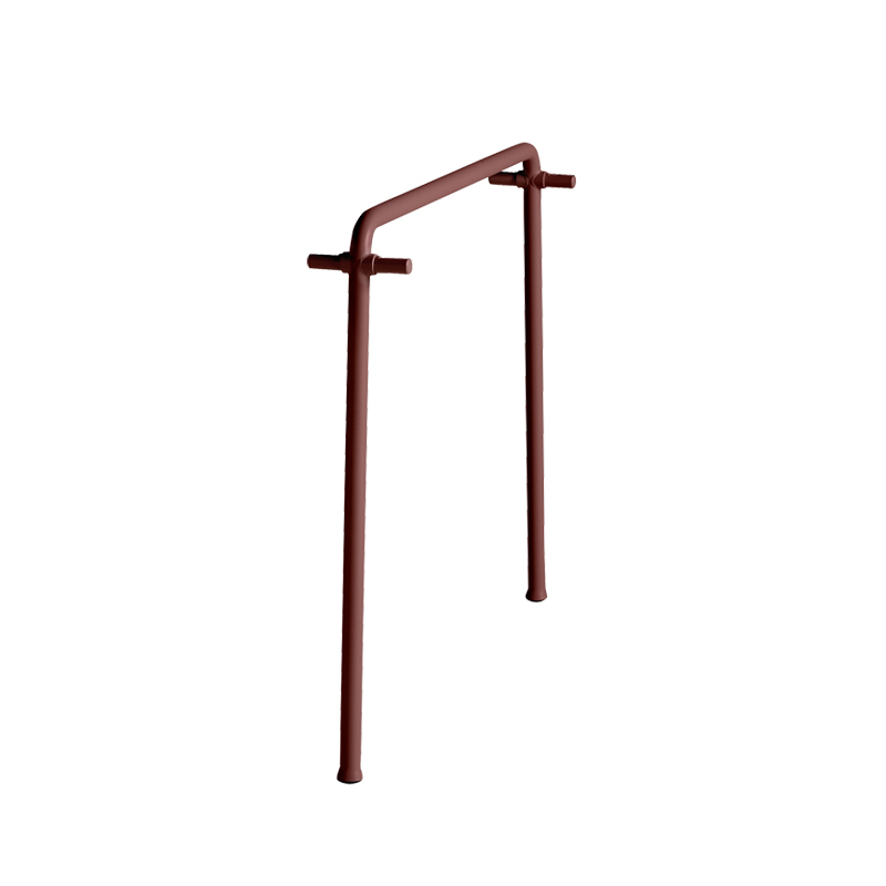 Table extérieur PALISSADE pied intermédiaire Rouge fer HAY