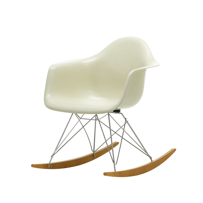 Fauteuil EAMES FIBERGLASS ARMCHAIR RAR Parchemin Eames VITRA