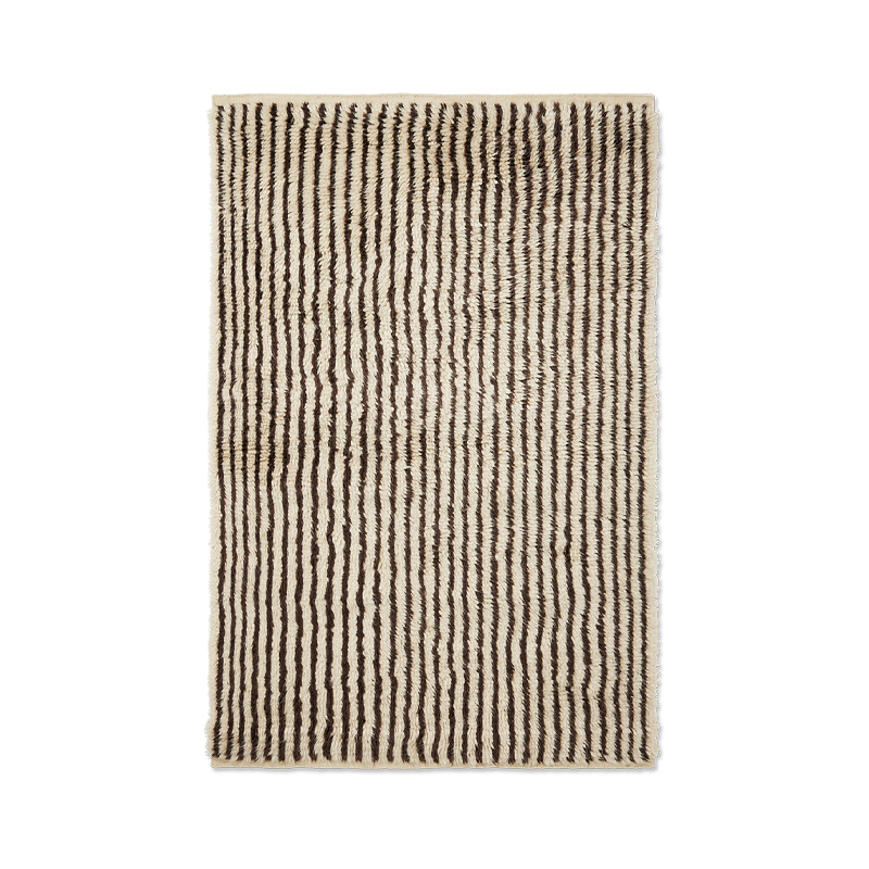 Tapis KAMI KNOTTED 120x180 Blanc cassé / Café FERM LIVING