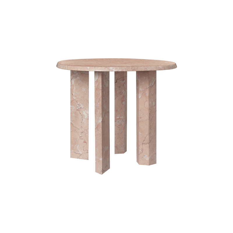 Table d'appoint guéridon TAULA H 45 Marbre rose FERM LIVING