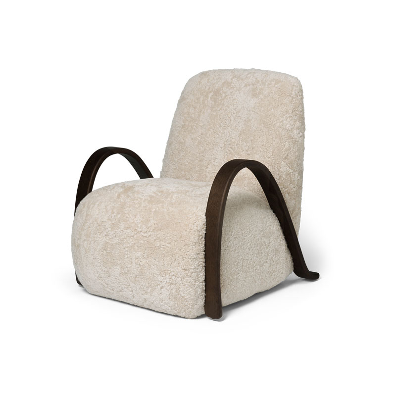 Fauteuil BUUR Peau de mouton Moonlight FERM LIVING
