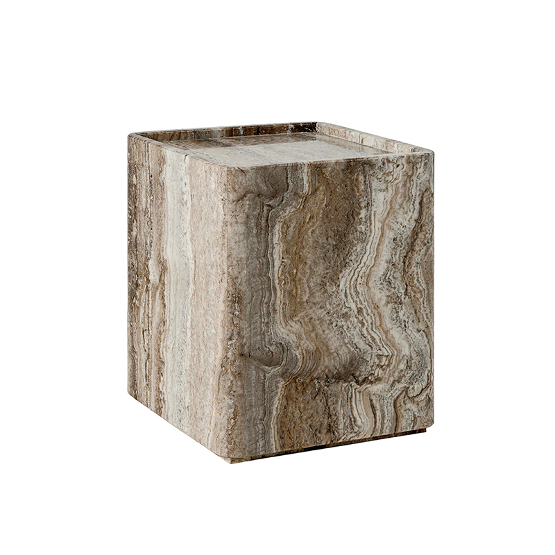 Table d'appoint guéridon PIETRA 33x33 Lively Sepia GUBI