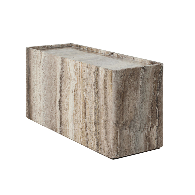 Table d'appoint guéridon PIETRA 30x80 Lively Sepia GUBI