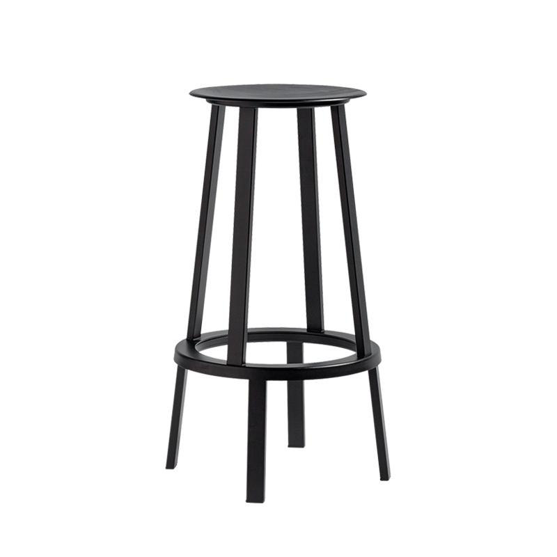 Tabouret haut REVOLVER Noir HAY