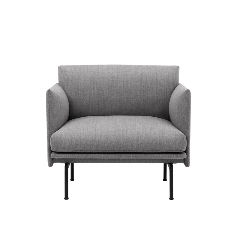 Fauteuil OUTLINE STUDIO Tissu Fiord 151 MUUTO