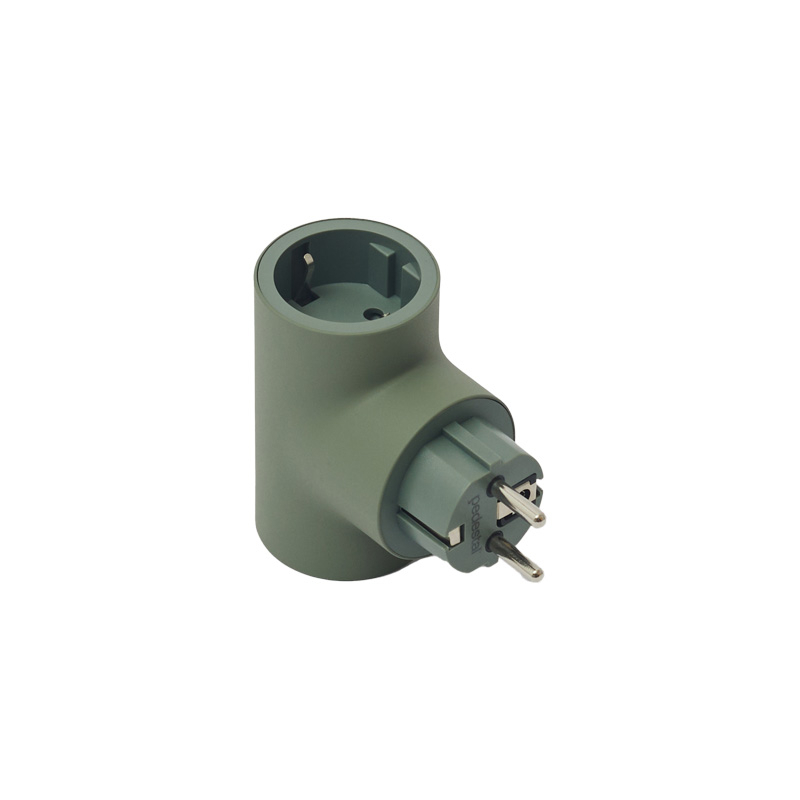 Accessoire luminaire Multiprise murale POWER SPLIT Vert Mousse PEDESTAL
