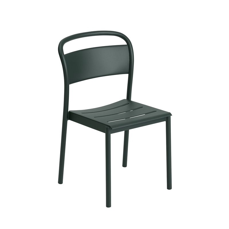 Chaise extérieur LINEAR STEEL Vert foncé MUUTO