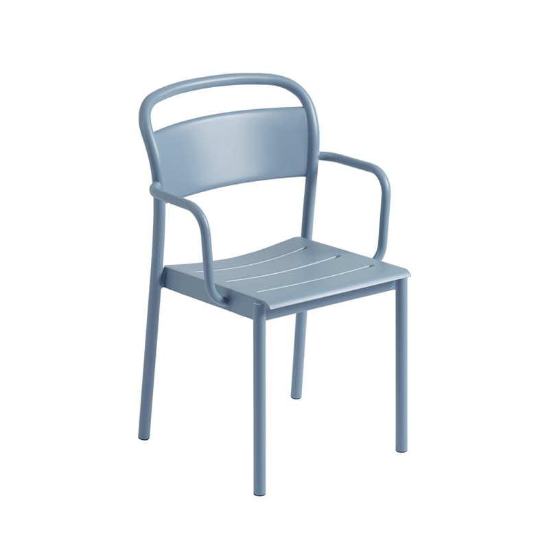 Chaise extérieur LINEAR STEEL Bleu clair MUUTO