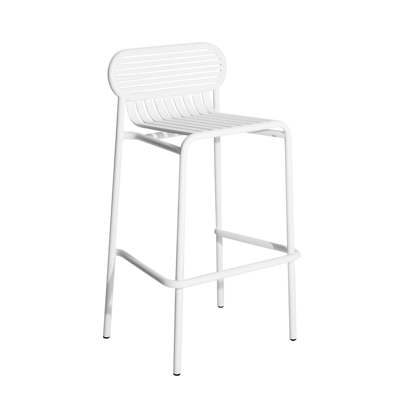Tabouret haut WEEK-END Blanc PETITE FRITURE