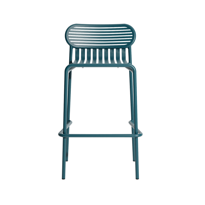 Tabouret haut WEEK-END Bleu océan PETITE FRITURE
