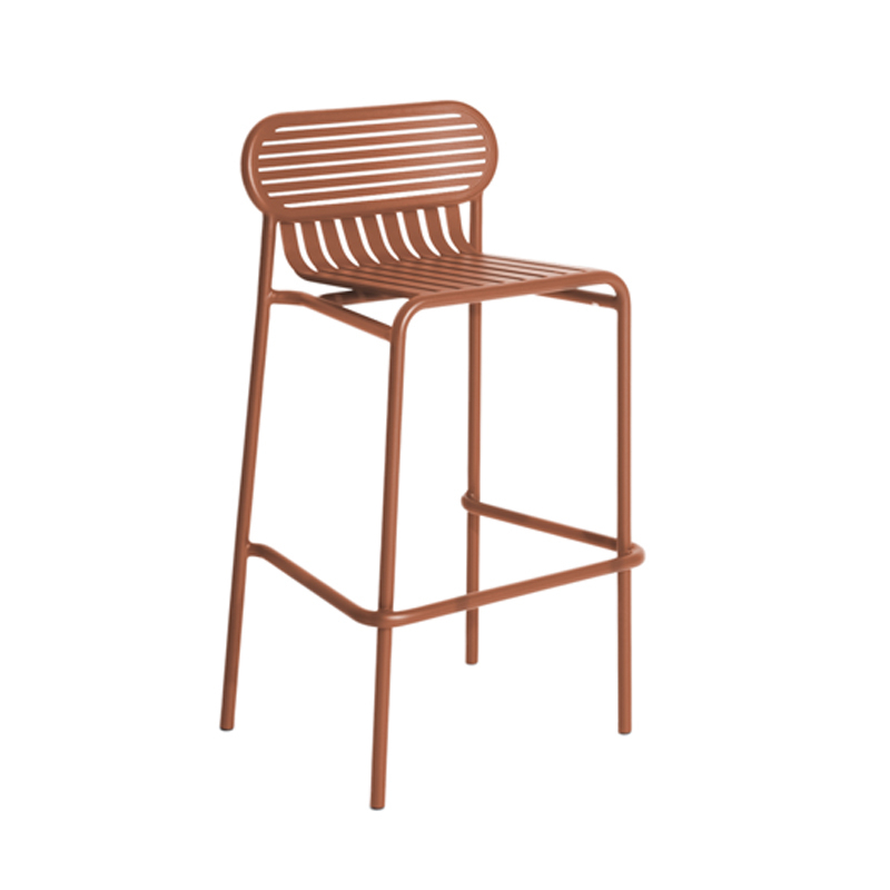 Tabouret haut WEEK-END Terracotta PETITE FRITURE