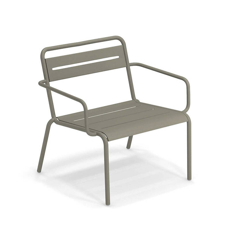 Fauteuil extérieur STAR Gris Vert EMU