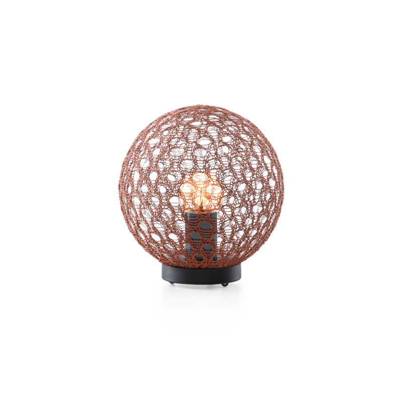 Lampe à poser MONSIEUR LEBONNET Ø 30 Brique TRIBU