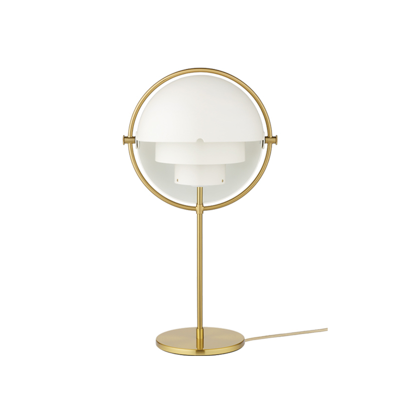 Lampe à poser MULTI-LITE Laiton/ blanc GUBI