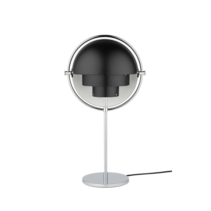 Lampe à poser MULTI-LITE Chrome/ noir GUBI