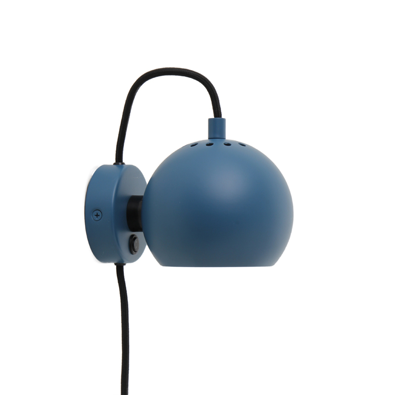 Applique BALL Bleu pétrole mat FRANDSEN