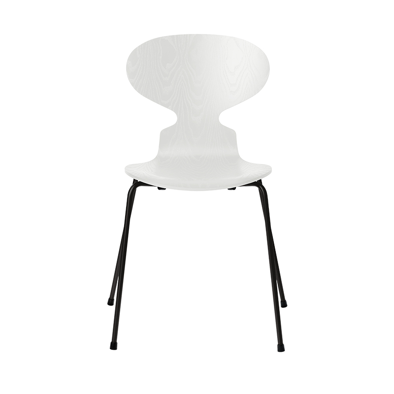 Chaise FOURMI 4 PIEDS Frêne teinté Blanc FRITZ HANSEN