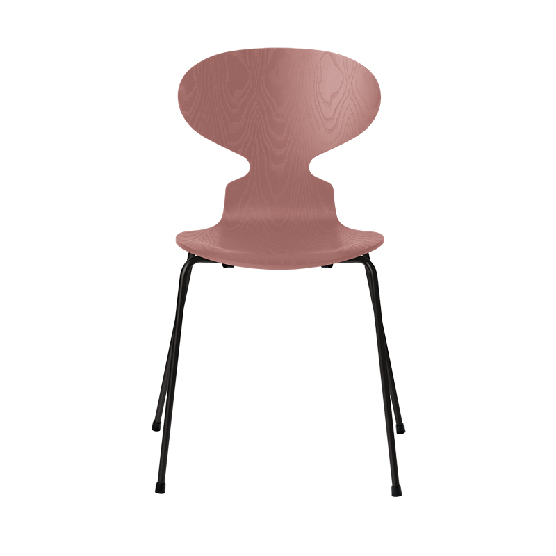 Chaise FOURMI 4 PIEDS Frêne teinté Rose sauvage FRITZ HANSEN