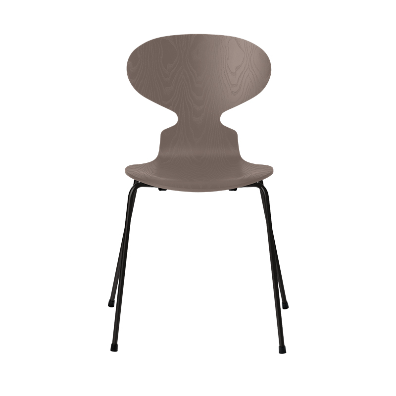 Chaise FOURMI 4 PIEDS Frêne teinté Argile profonde  FRITZ HANSEN