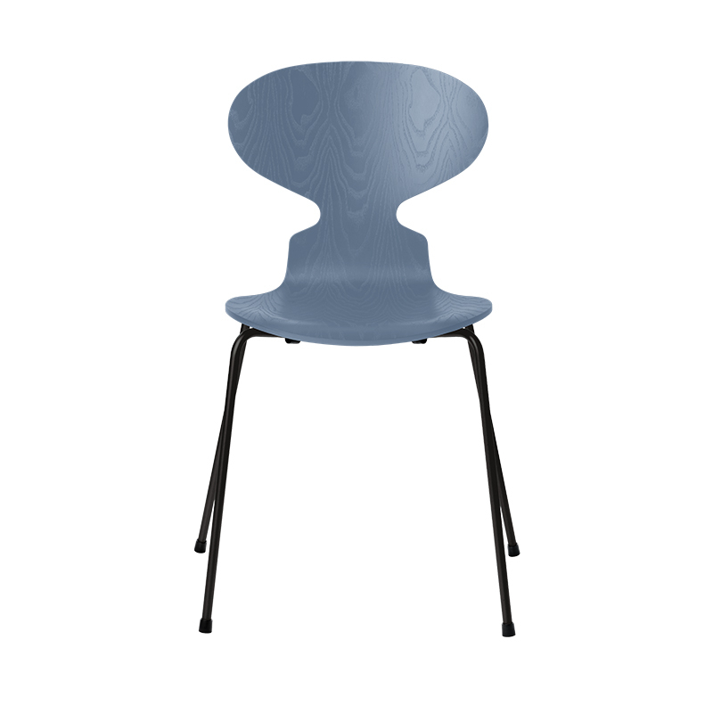Chaise FOURMI 4 PIEDS Frêne teinté Bleu crépuscule  FRITZ HANSEN