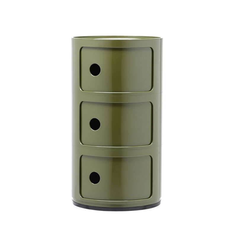 Meuble de rangement COMPONIBILI 3 tiroirs Vert KARTELL
