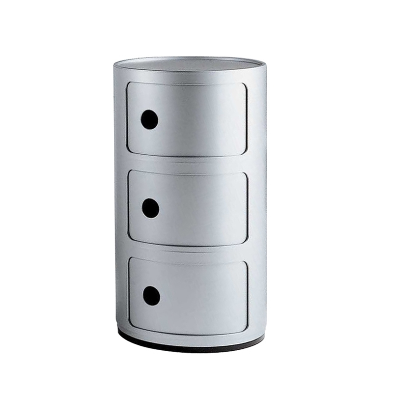 Meuble de rangement COMPONIBILI 3 tiroirs Argent KARTELL