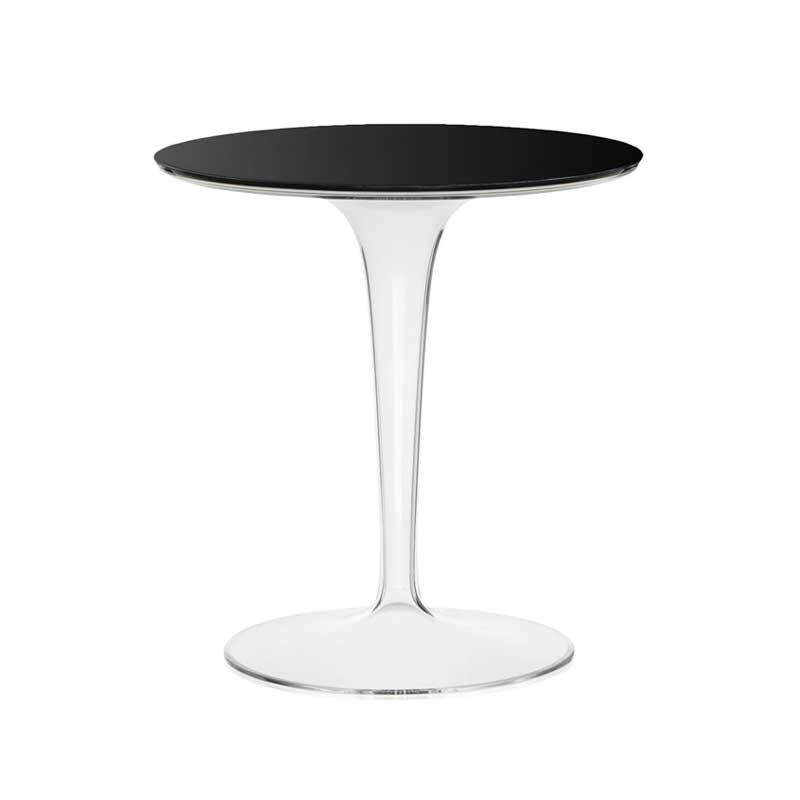 Table d'appoint guéridon TIP TOP Noir brillant KARTELL