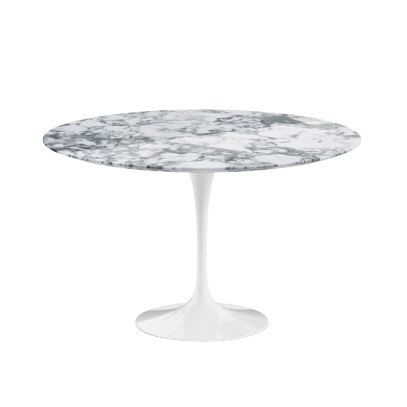 Table SAARINEN Marbre Arabescato satiné mat KNOLL