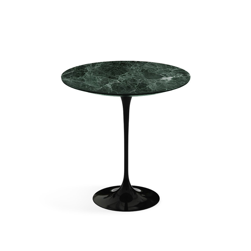 Table d'appoint guéridon SAARINEN Marbre Verde Alpi satiné mat KNOLL