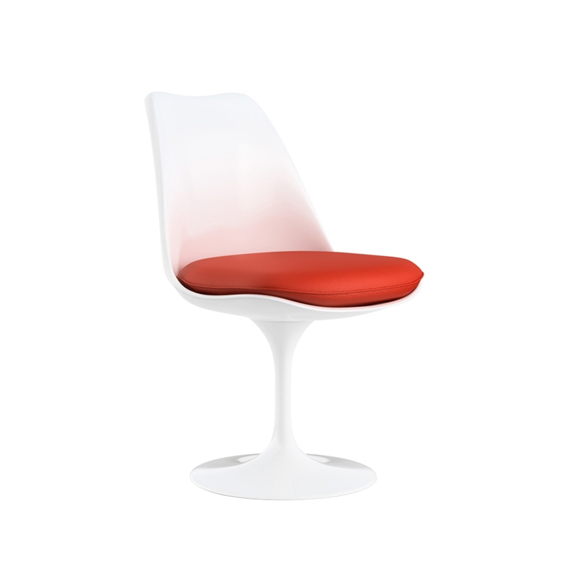 Chaise TULIP CHAIR Coussin tonus rouge KNOLL