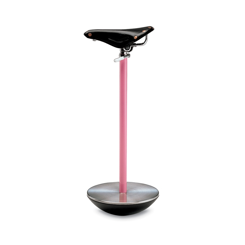 Tabouret haut SELLA Noir, rose ZANOTTA