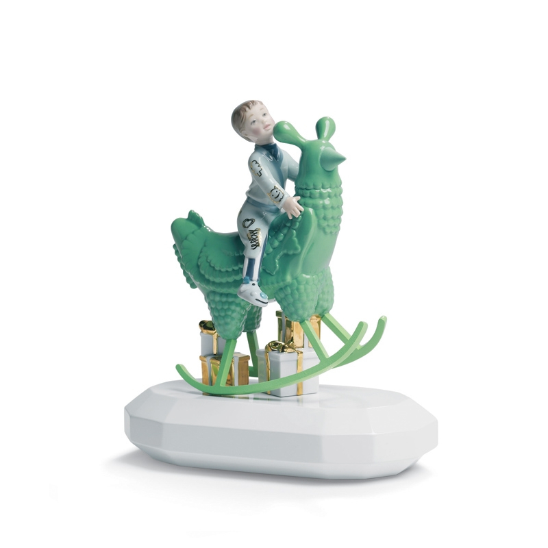 Objet décoratif ROCKING CHICKEN RIDE LLADRO