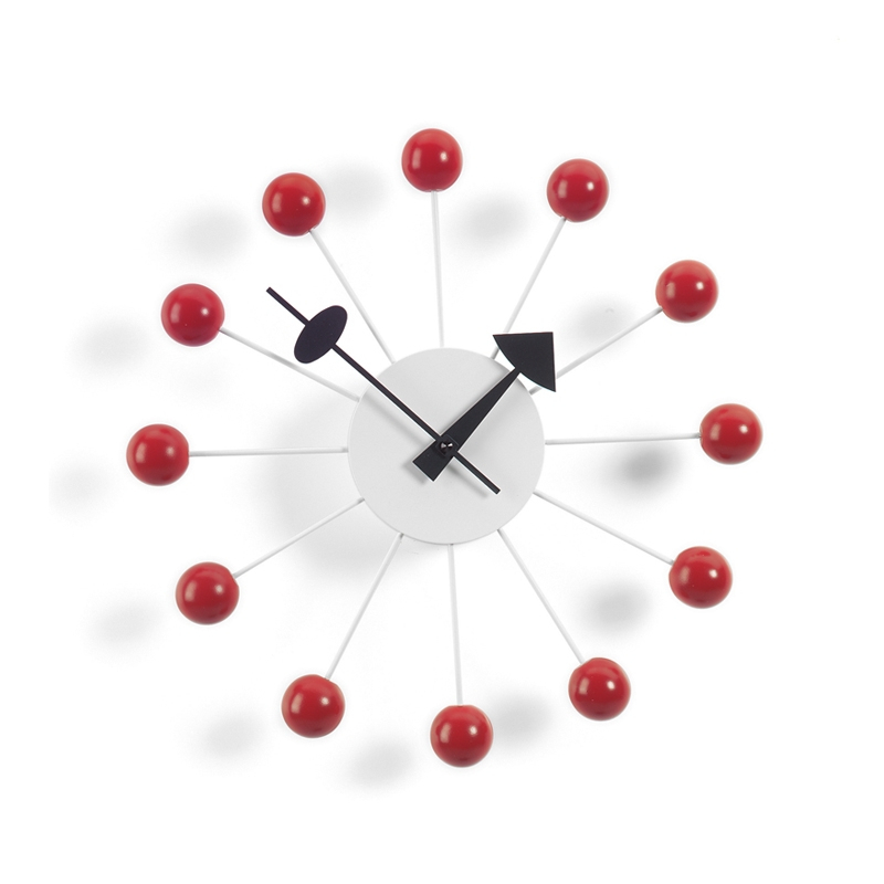 Horloge Horloge BALL CLOCK Rouge cerise VITRA