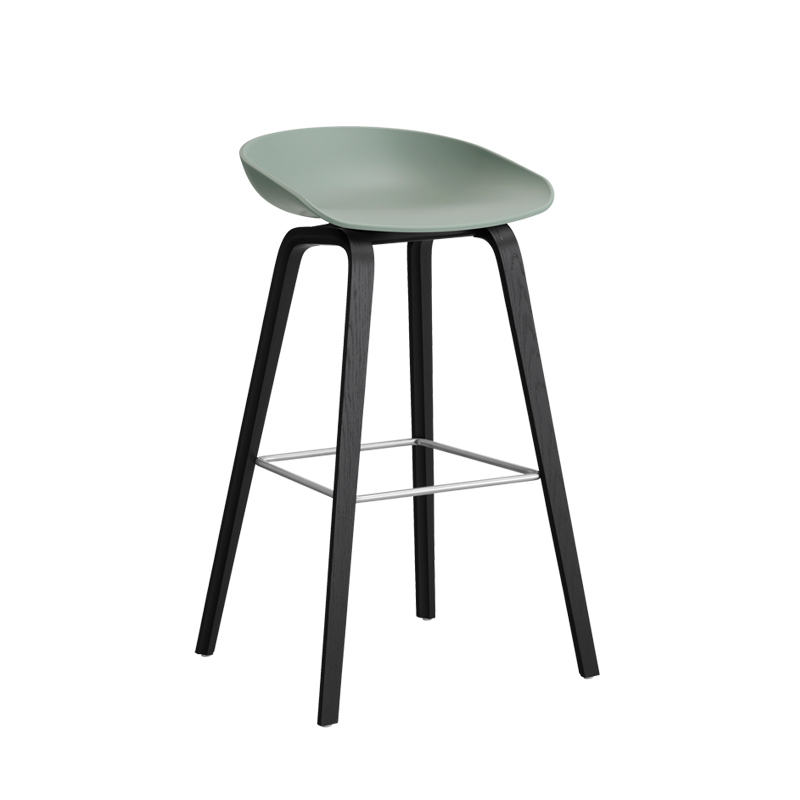 Tabouret haut ABOUT A STOOL AAS 32 H75 Fall green HAY