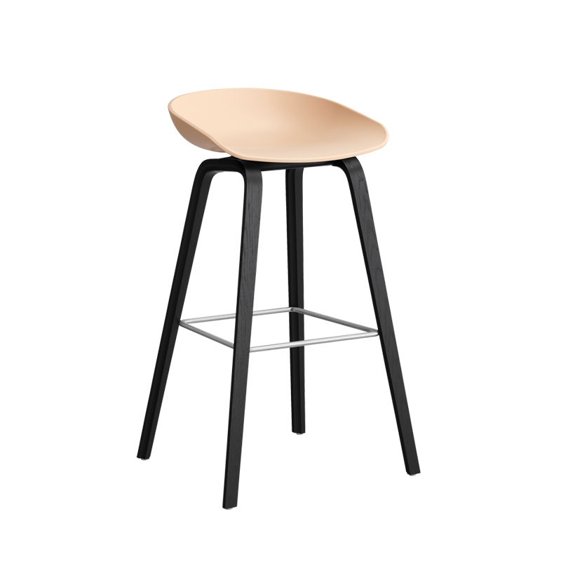 Tabouret haut ABOUT A STOOL AAS 32 H75 Pale peach HAY