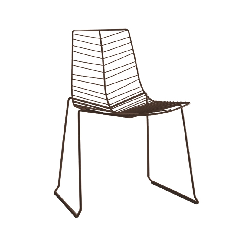 Chaise extérieur LEAF Marron ARPER