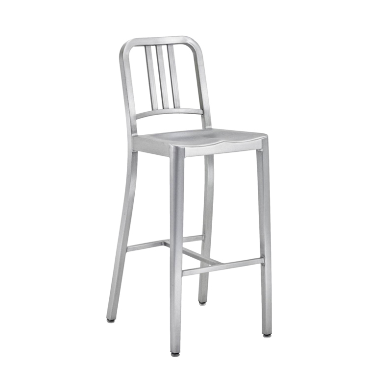 Tabouret haut 1006 NAVY STOOL Aluminium brossé EMECO