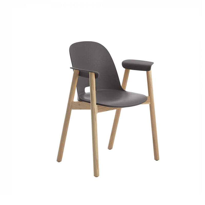 Chaise ALFI ARMCHAIR Anthracite EMECO