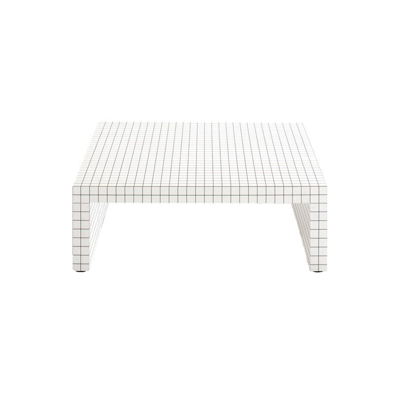 Table basse QUADERNA 90x90 Blanc ZANOTTA