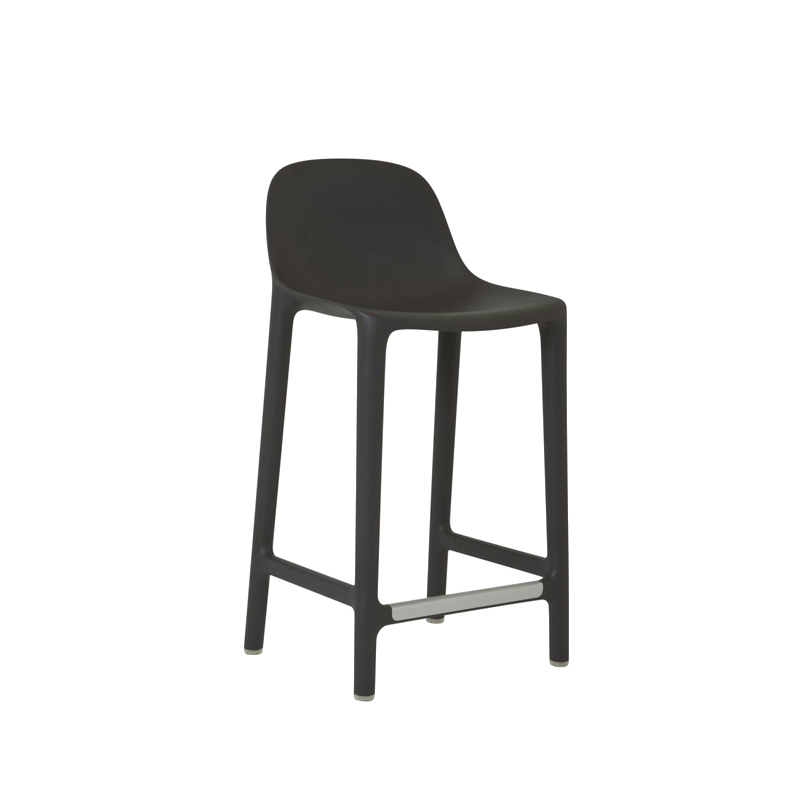 Tabouret haut BROOM STOOL Anthracite EMECO