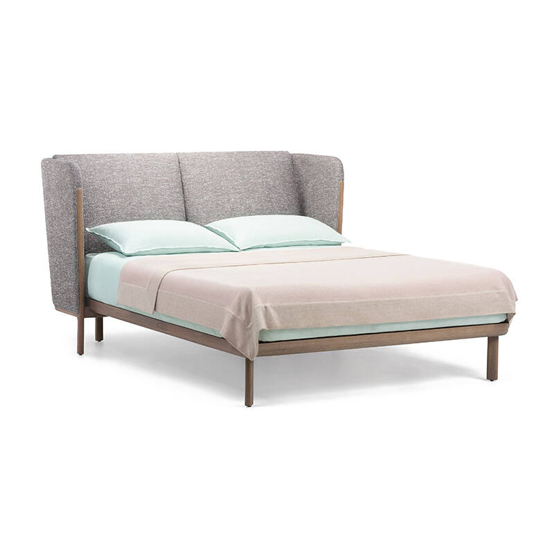 Lit DUBOIS LOW 160x200 Tissu Sonar 153 DE LA ESPADA