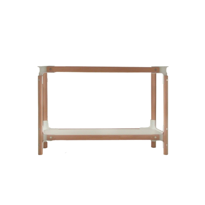 Etagère STEELWOOD SHELVING SYSTEM 2 plateaux 1 module Blanc, bois MAGIS
